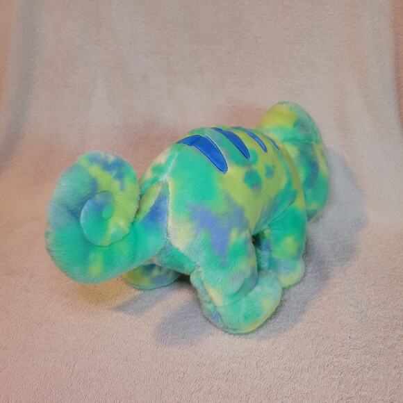 Build A Bear Tie-dye Chameleon Lizard Green Blue BAB Stuffed Plush 2024 - Picture 4 of 7